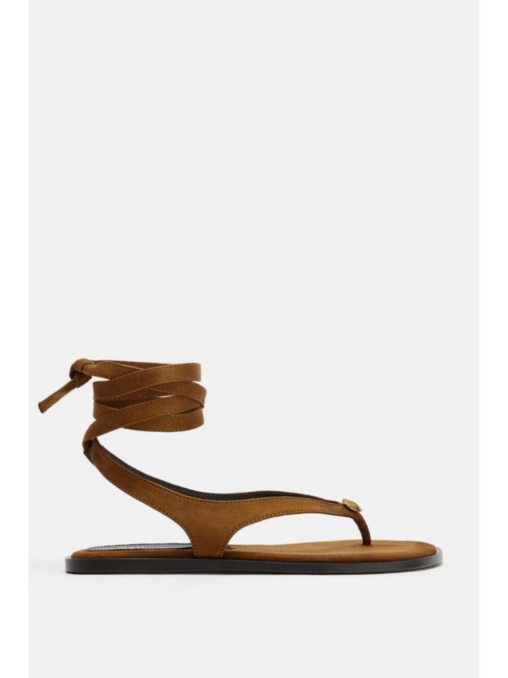 ZARA TIED FLAT SANDALS